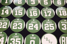 Boston Celtics Retired Jersey Magnets - Set of 27 Player Magnets - 2.75 Inches Diameter