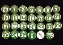 Boston Celtics Retired Jersey Magnets - Set of 27 Player Magnets - 2.75 Inches Diameter