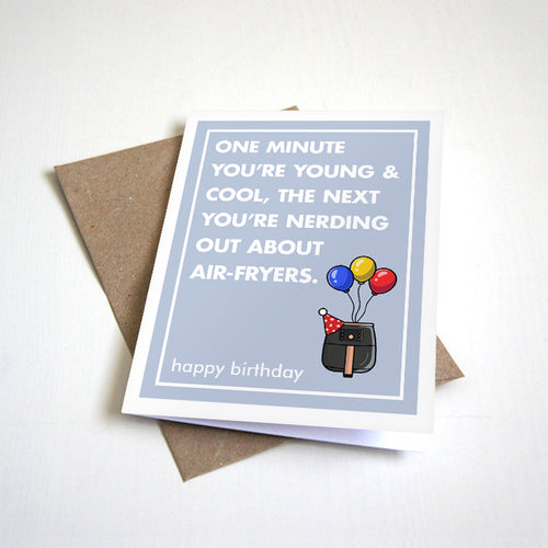 Air Fryer Birthday Card - Sarcastic Birthday Card For For Husband