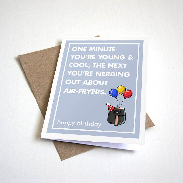 Air Fryer Birthday Card - Sarcastic Birthday Card For For Husband