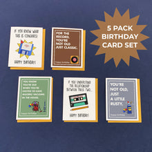 Retro 5 Pack - Birthday Greeting Card Set