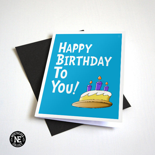 Happy Birthday to You! - Baby Blue Birthday Card – Nostalgia Collect